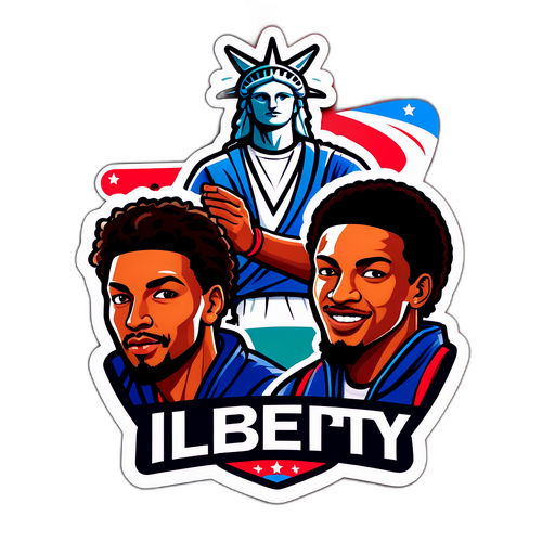 Sticker ng mga Manlalaro ng Liberty at Lynx