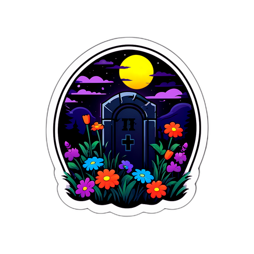 Autocollant Sombre avec RIP