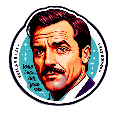 Portret Jacka Drapera z motywującym cytatem