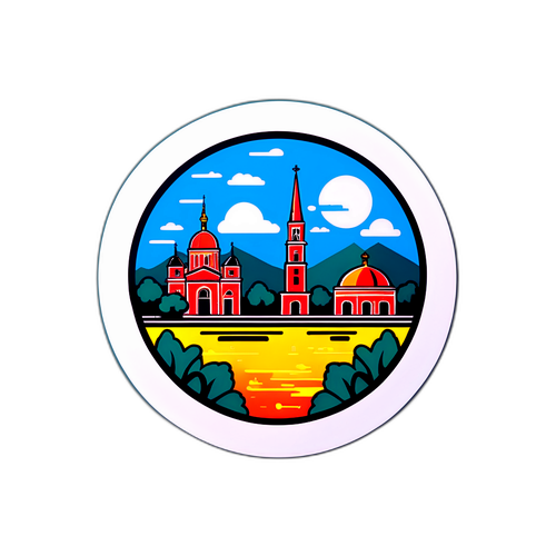 Стильний наліпка з символікою Кам'янського