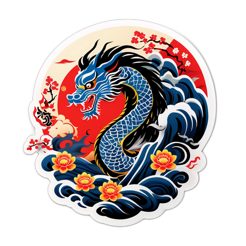 传统文化元素艺术贴纸