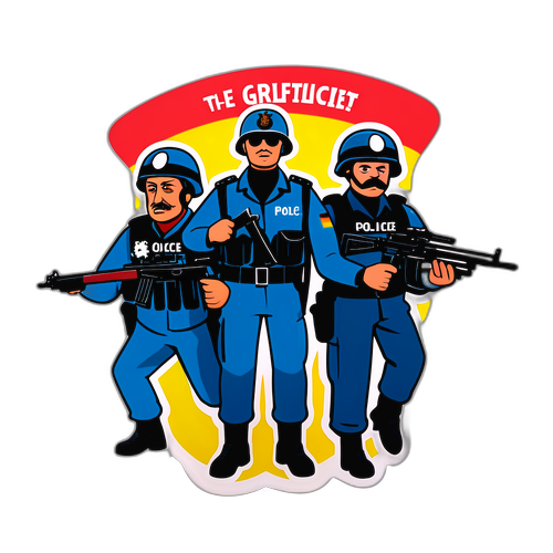 德国军演与警察的幽默冲突