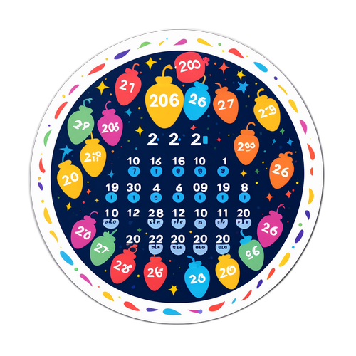 Stiker Kalender Hitung Mundur 2026