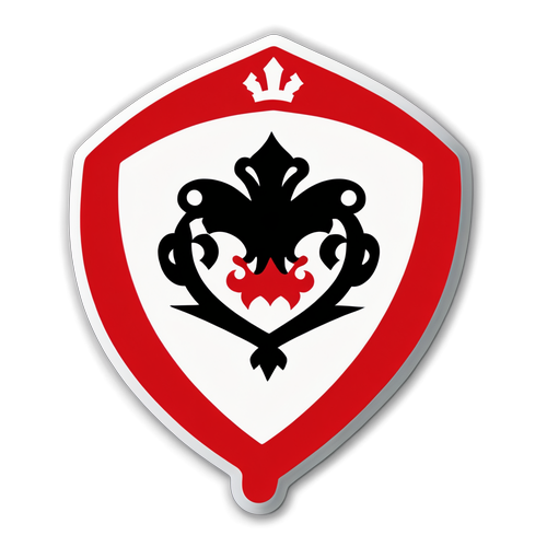 Sticker cu logo-ul retro al echipei Rayo Vallecano