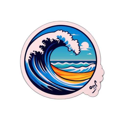 Sticker do Avaí na Praia