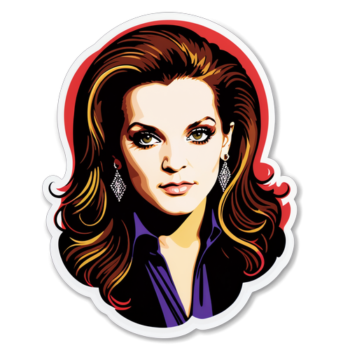 Remembering the Voice of a Legend: Unveiling Lisa Marie Presley's Timeless Tribute Sticker!