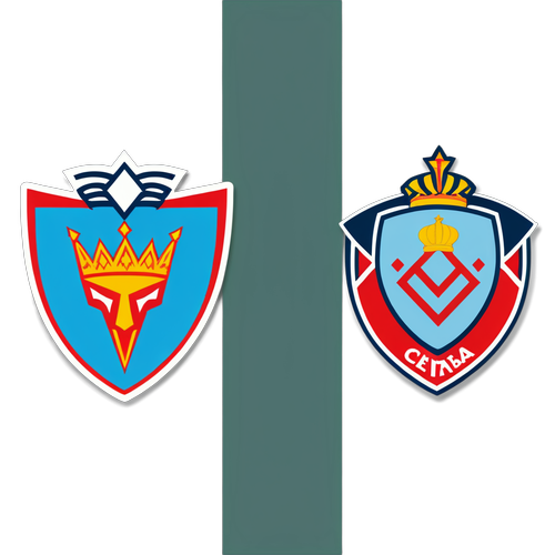 Celta és Osasuna logók a sportos környezetben