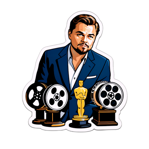 En filmisk klistermärke av Leonardo DiCaprio