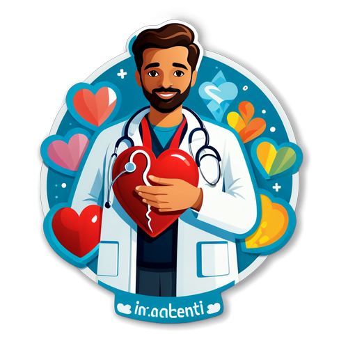 Medico Inclusivo con Simboli del Cuore