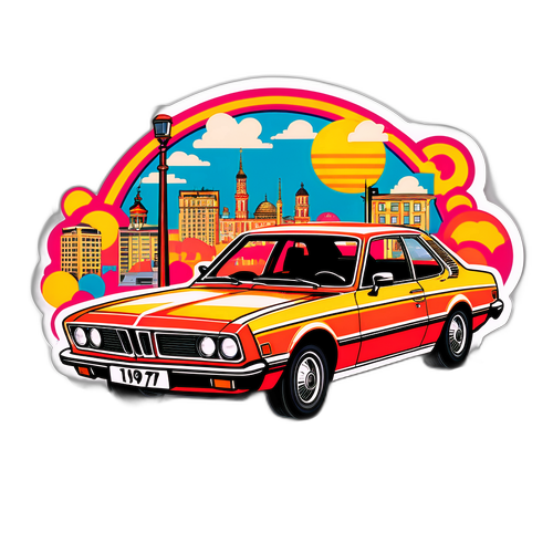 Retro Aufkleber für Ku'damm 77