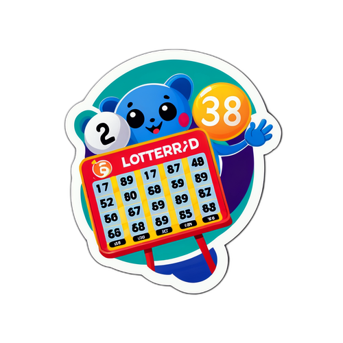 Sticker về số xổ số cho người yêu thích xổ số