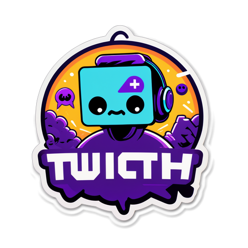Иллюстрация, отражающая энергетику стриминга на Twitch