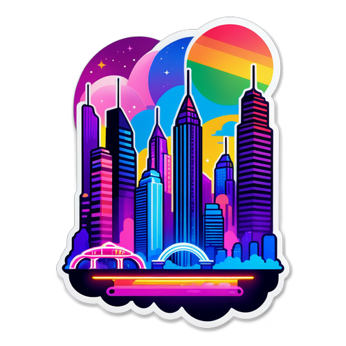 Futuristikong Eksena ng Buwan ng Pride 2025