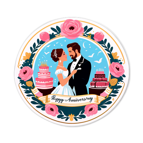 Stickers til stor jubilæumsfejring