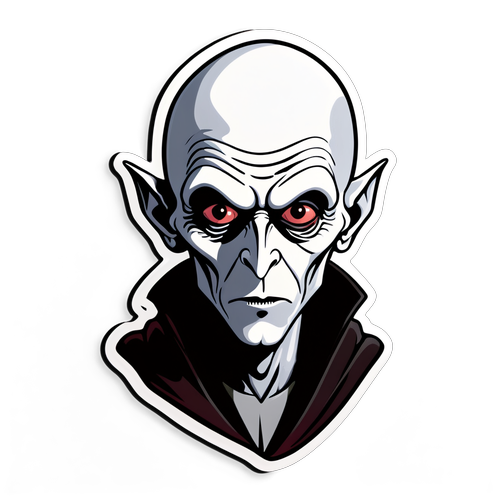 Nosferatu Aufklädd Sticker