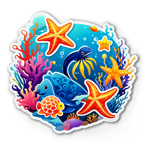 海洋奇幻之旅：海星、海馬、海龜