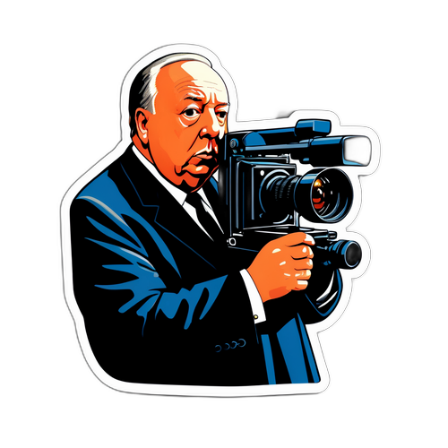 Alfred Hitchcock med kamera