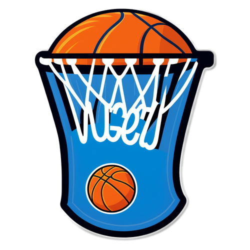 Denver Nuggets Basketball Sticker