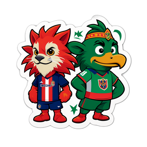 Stiker Maskot Osasuna dan Elche
