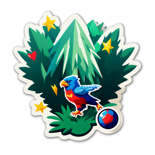 สติ๊กเกอร์แสดงความตื่นเต้นในเกม Forest meets Crystal Palace