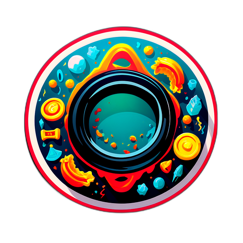 Autocollant Fantastique Inspiré du Jeu 'The Ring'