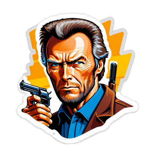 Ikoninen Clint Eastwood -tarra