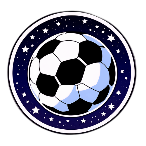 Fotballlogo med stjerner