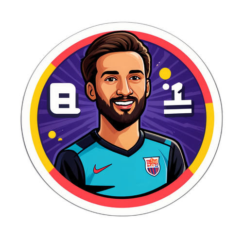 Kipande cha Sticker chenye Maswali kuhusu Historia ya Sporting na Alverca