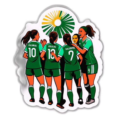 Time de Futebol Feminino do Palmeiras em Ação
