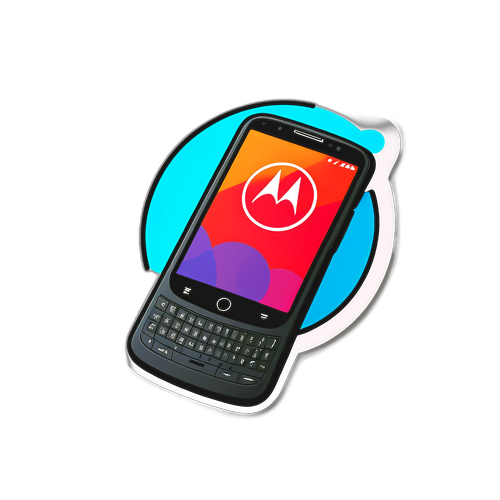 Adesivo Motorola em Uso