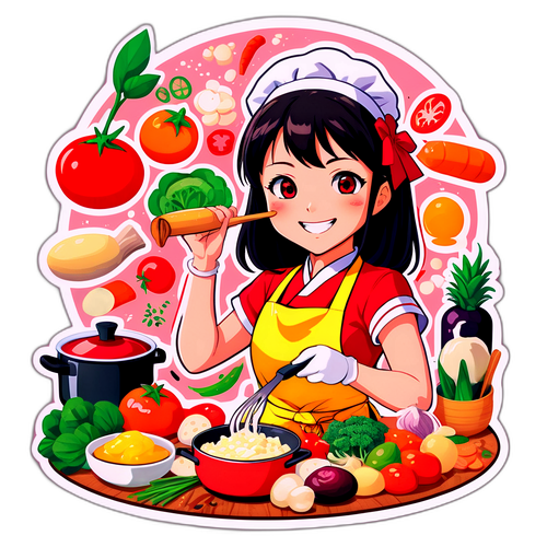 料理をする幸子の場面