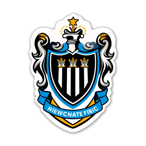 Kibandiko chenye Kiini cha Newcastle FC