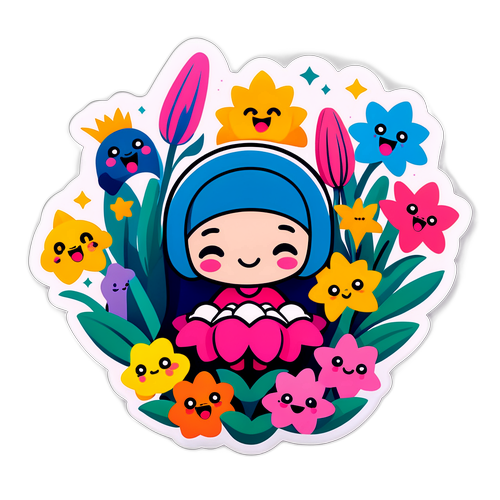 Мила персонаж лілії, що цвіте