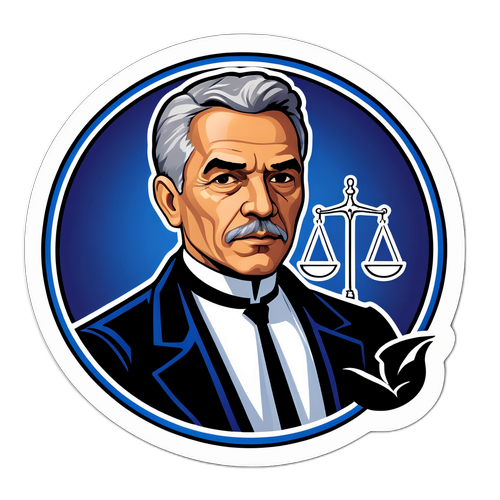 Adesivo da Justiça com Edson Fachin