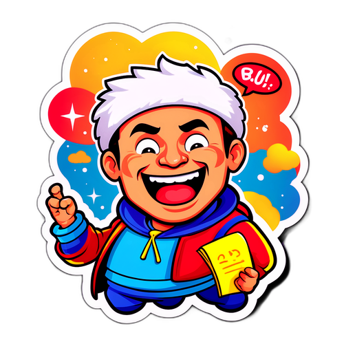 ボルジュクをテーマにしたコミカルなキャラクターイラスト