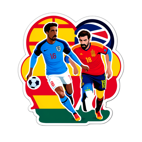 Sticker kwa mechi ya England vs Spain