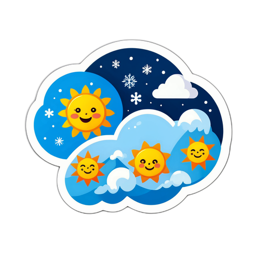 मनाली का मौसम पूर्वानुमान स्टिकर