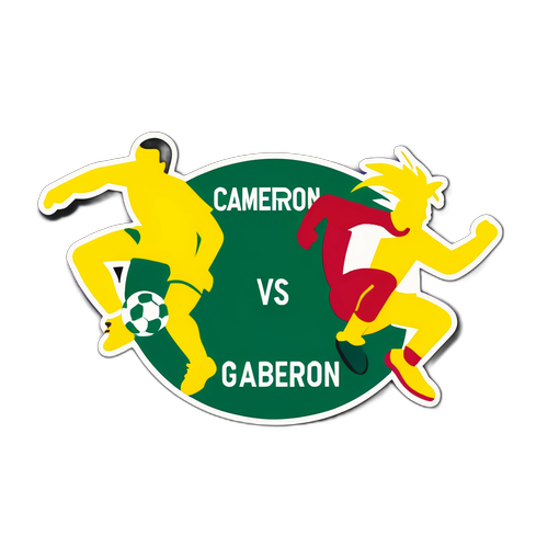 Hai đội bóng đá Cameroon và Gabon