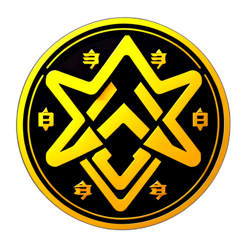 Futuristikong Sticker ng Binance Logo