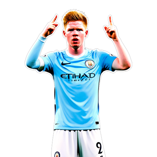 Desperte Seu Amante do Futebol com Este Adesivo Icônico de Kevin De Bruyne!