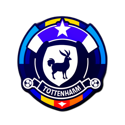 Tem dán Tottenham đầy màu sắc