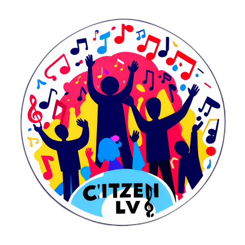 Sticker ya Mji wa Raia