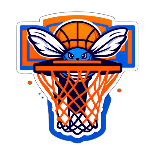 Sticker ng NBA Basketball: Hornets at Knicks