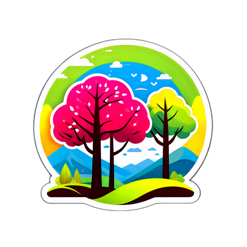 Jarní krajina s listopadovými prvky