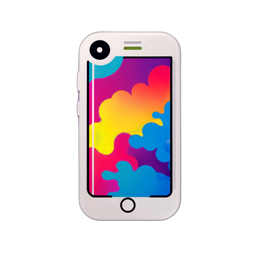Autocollant personnalisé pour smartphone symbolisant l'application Snap