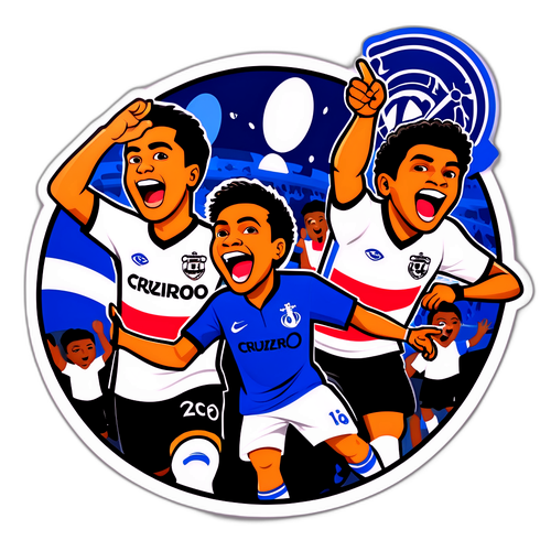 Art de um Jogo entre Corinthians e Cruzeiro