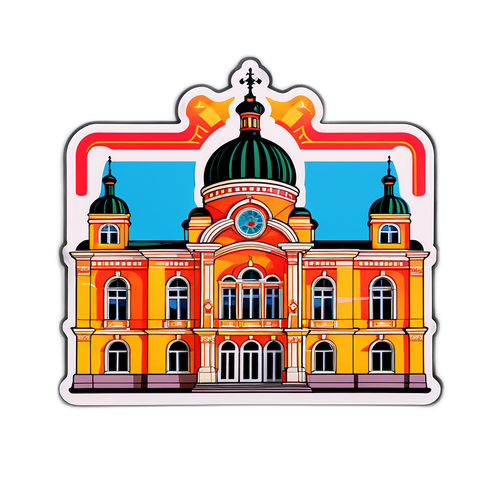 Стикер с Савельевским железнодорожным вокзалом