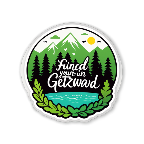 Nature-themed sticker Gietrzwałd