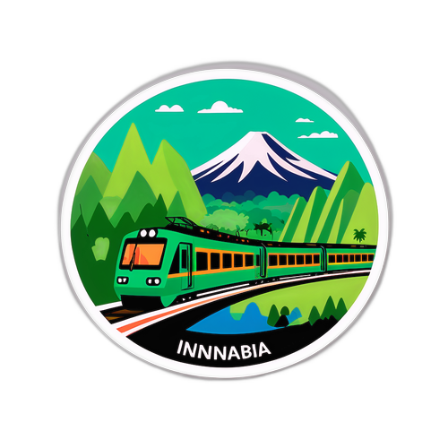 Stiker Perjalanan Kereta Api di Indonesia