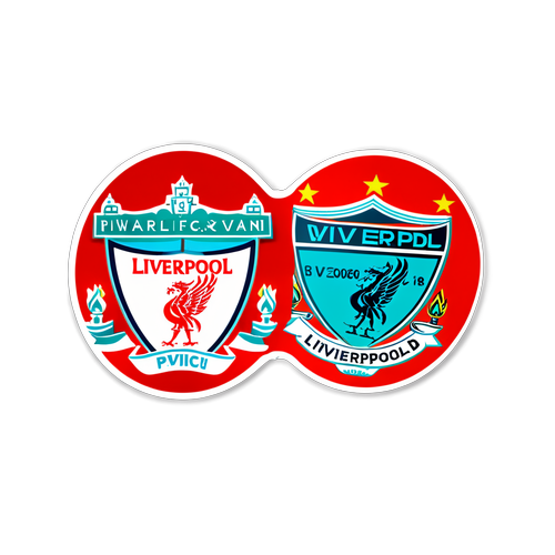 Sticker met PSV en Liverpool in actie